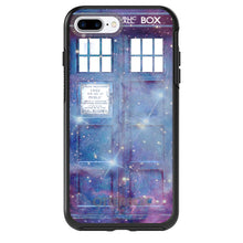 DistinctInk™ OtterBox Symmetry Series Case for Apple iPhone / Samsung Galaxy / Google Pixel - Fading TARDIS Outer Space Stars