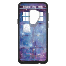 DistinctInk™ OtterBox Symmetry Series Case for Apple iPhone / Samsung Galaxy / Google Pixel - Fading TARDIS Outer Space Stars
