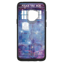 DistinctInk™ OtterBox Symmetry Series Case for Apple iPhone / Samsung Galaxy / Google Pixel - Fading TARDIS Outer Space Stars