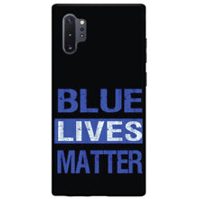 DistinctInk® Hard Plastic Snap-On Case for Apple iPhone or Samsung Galaxy - Blue Lives Matter Law Enforcement