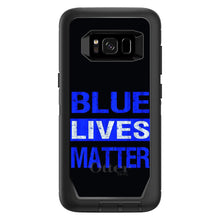 DistinctInk™ OtterBox Defender Series Case for Apple iPhone / Samsung Galaxy / Google Pixel - Blue Lives Matter Law Enforcement