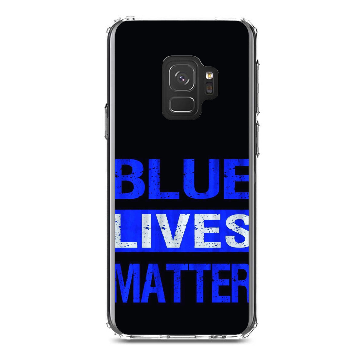Blue Lives Matter Law Enforcement Clear Shockproof iPhone Case, view 19