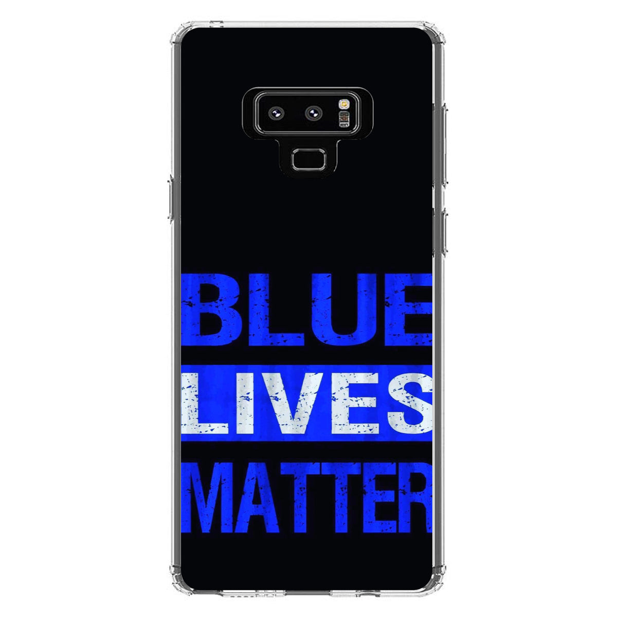 Blue Lives Matter Law Enforcement Clear Shockproof iPhone Case, view 11