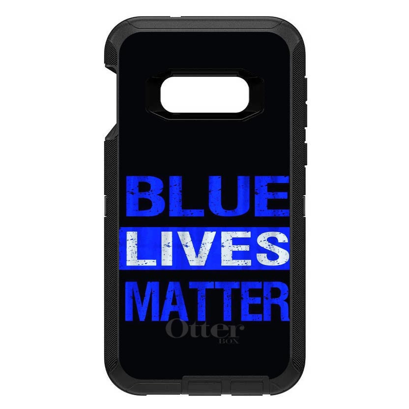 Blue Lives Matter Law Enforcement OtterBox Defender Case for iPhone & Galaxy, view 10