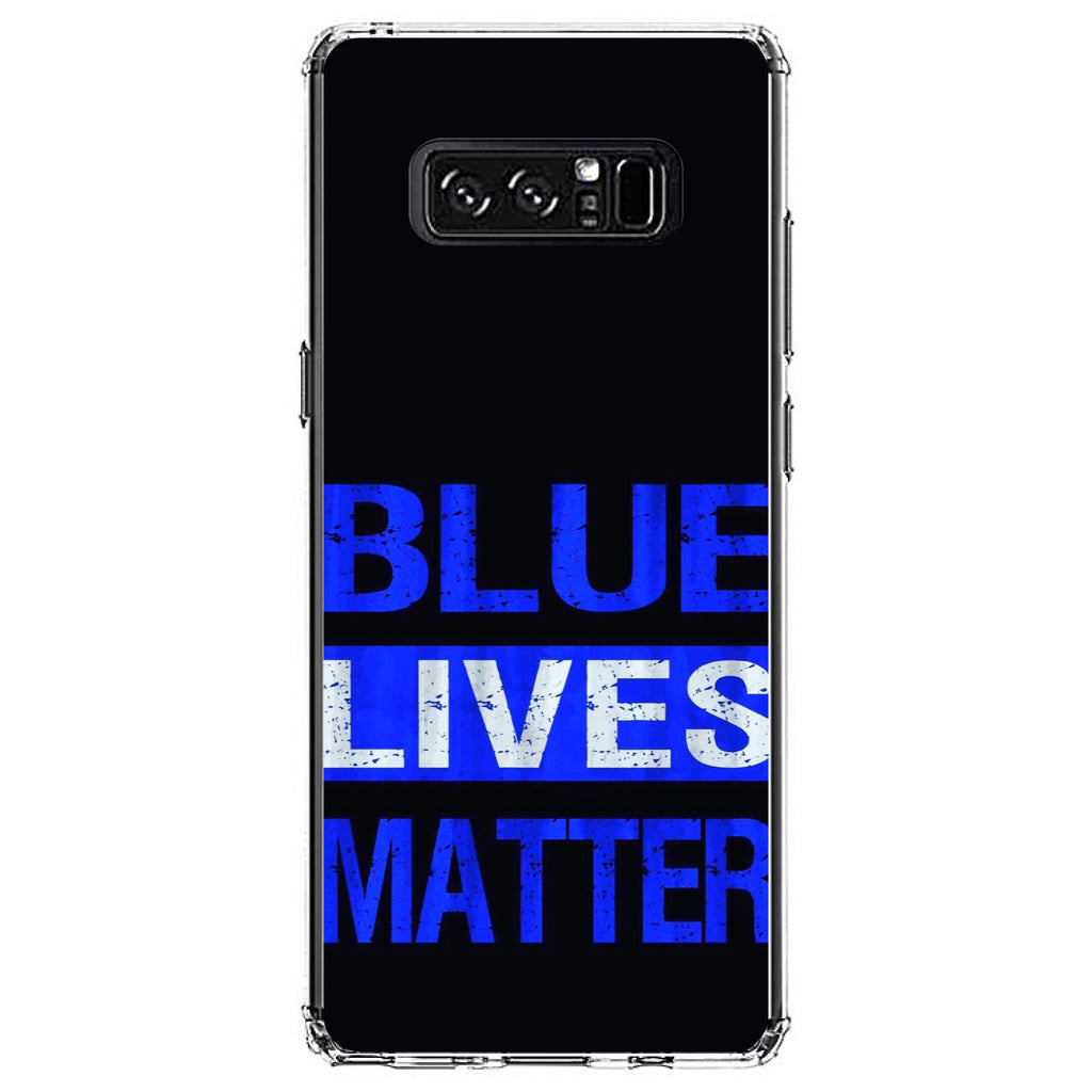 Blue Lives Matter Law Enforcement Clear Shockproof iPhone Case, view 12