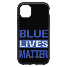 DistinctInk™ OtterBox Symmetry Series Case for Apple iPhone / Samsung Galaxy / Google Pixel - Blue Lives Matter Law Enforcement