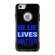 DistinctInk™ OtterBox Commuter Series Case for Apple iPhone or Samsung Galaxy - Blue Lives Matter Law Enforcement