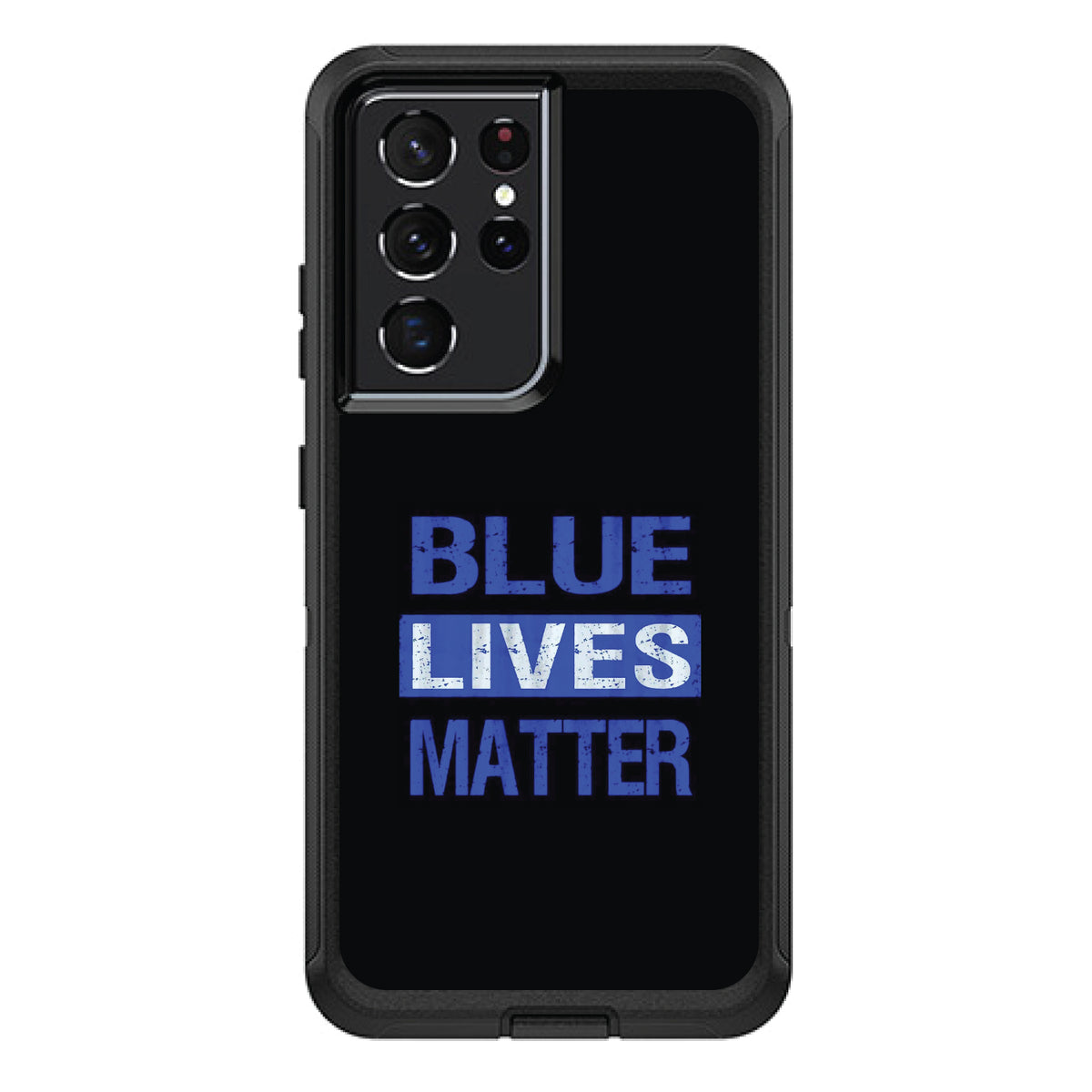 Blue Lives Matter Law Enforcement OtterBox Defender Case for iPhone & Galaxy, view 7