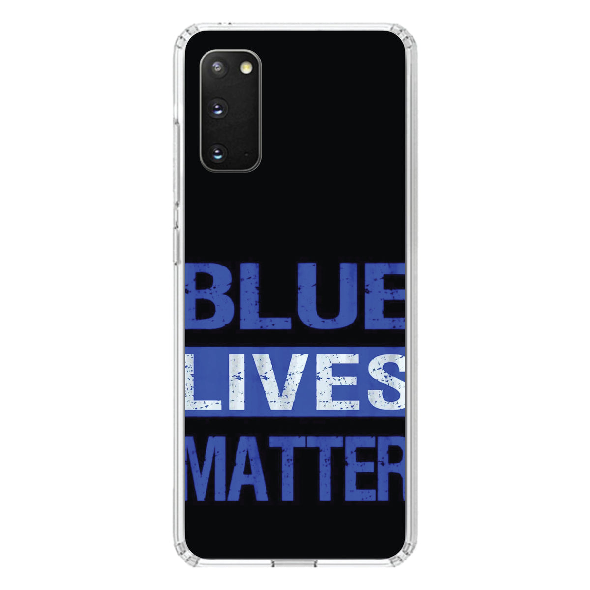 Blue Lives Matter Law Enforcement Clear Shockproof iPhone Case, view 15