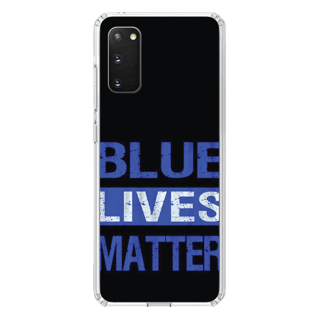 Blue Lives Matter Law Enforcement Clear Shockproof iPhone Case, view 13