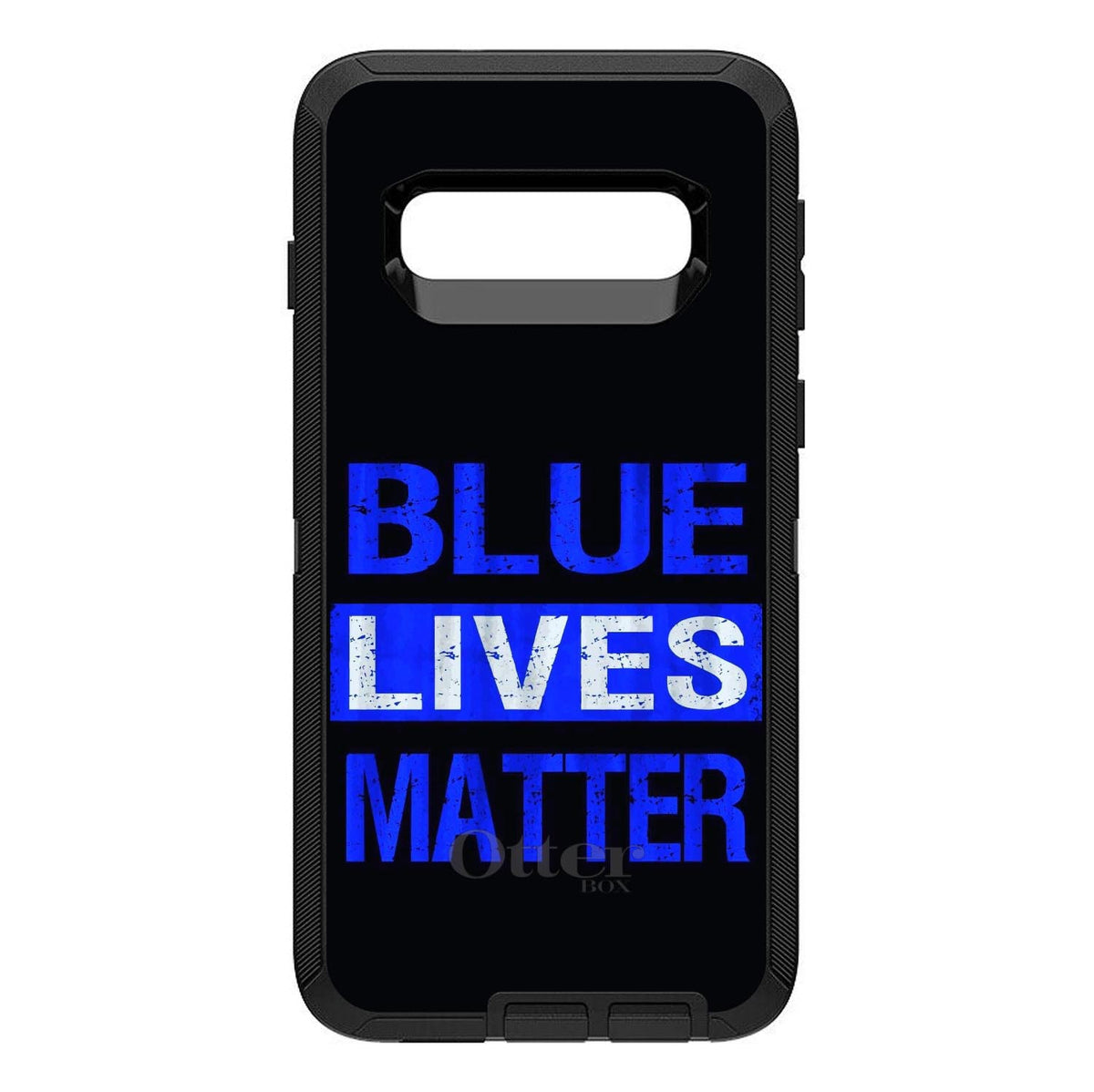 Blue Lives Matter Law Enforcement OtterBox Defender Case for iPhone & Galaxy, view 9