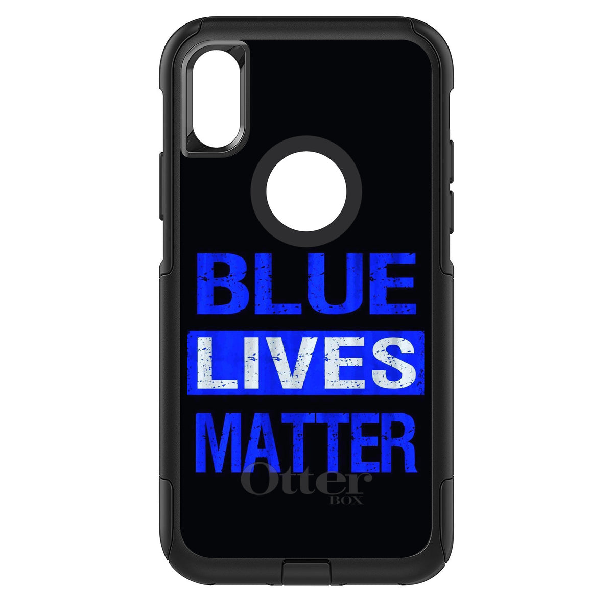 Blue Lives Matter Law Enforcement OtterBox Commuter Case for iPhone & Galaxy, view 3