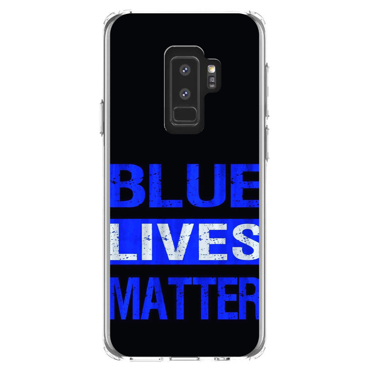 Blue Lives Matter Law Enforcement Clear Shockproof iPhone Case, view 20