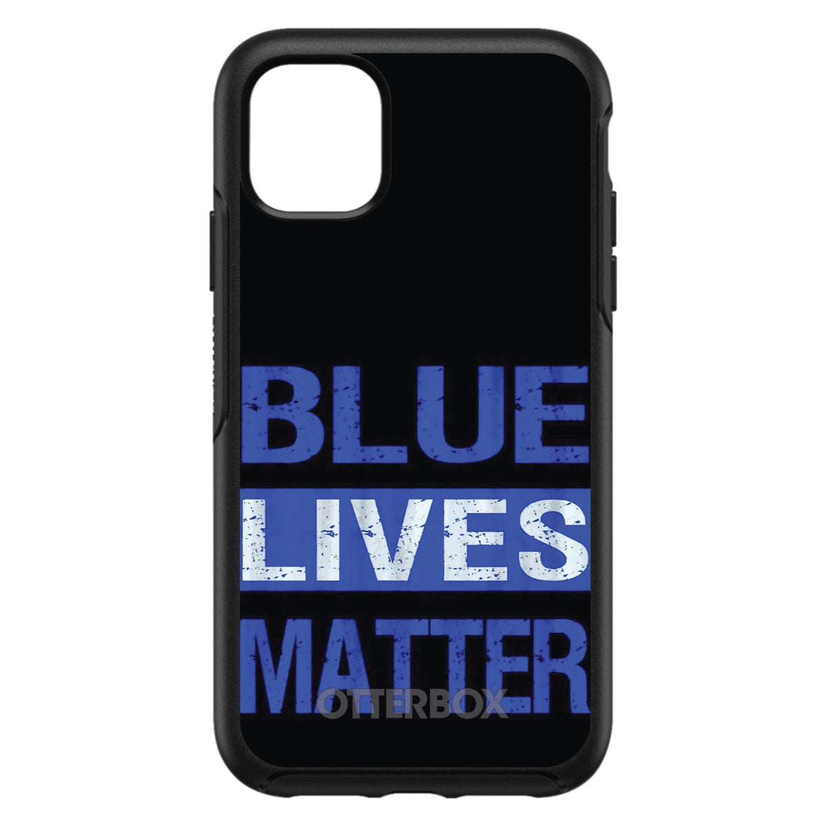 Blue Lives Matter Law Enforcement OtterBox Symmetry Case for iPhone & Galaxy, view 3