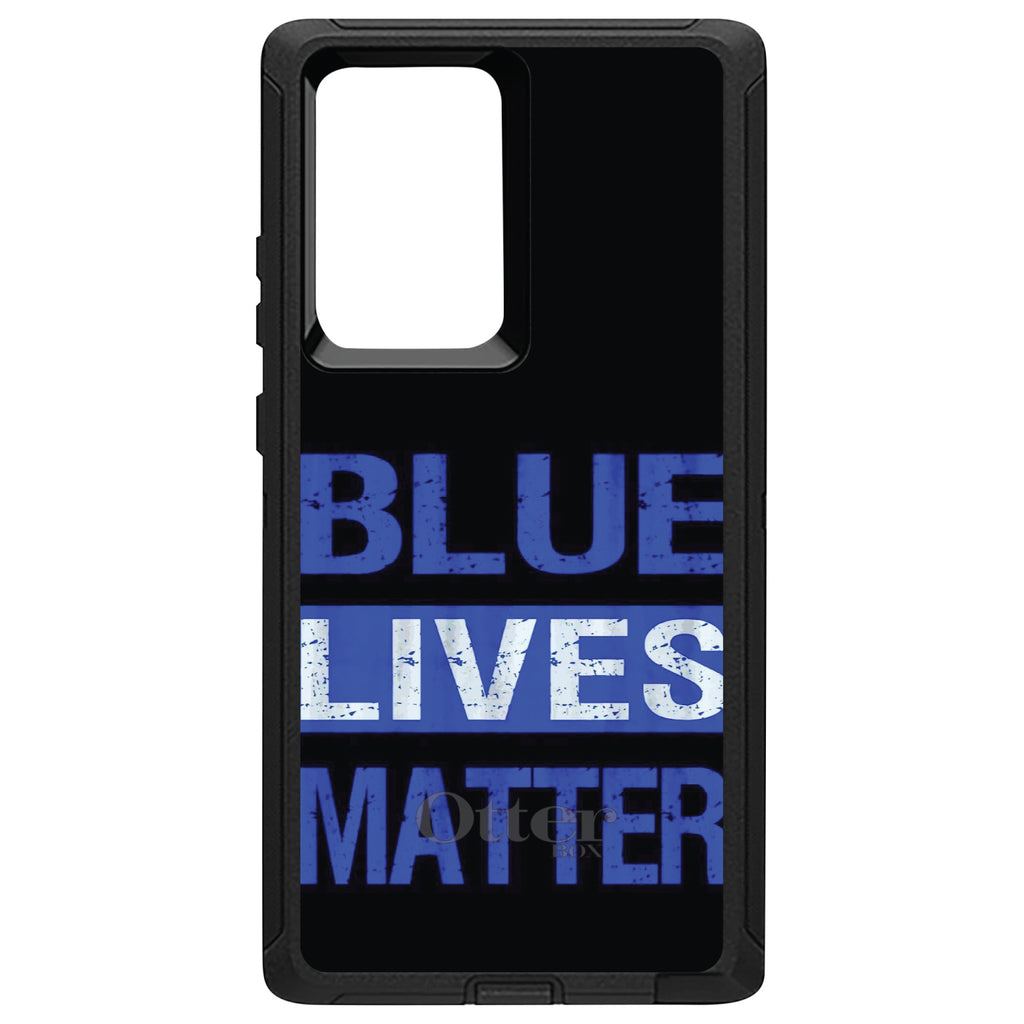 Blue Lives Matter Law Enforcement OtterBox Defender Case for iPhone & Galaxy, view 13