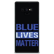 DistinctInk® Hard Plastic Snap-On Case for Apple iPhone or Samsung Galaxy - Blue Lives Matter Law Enforcement