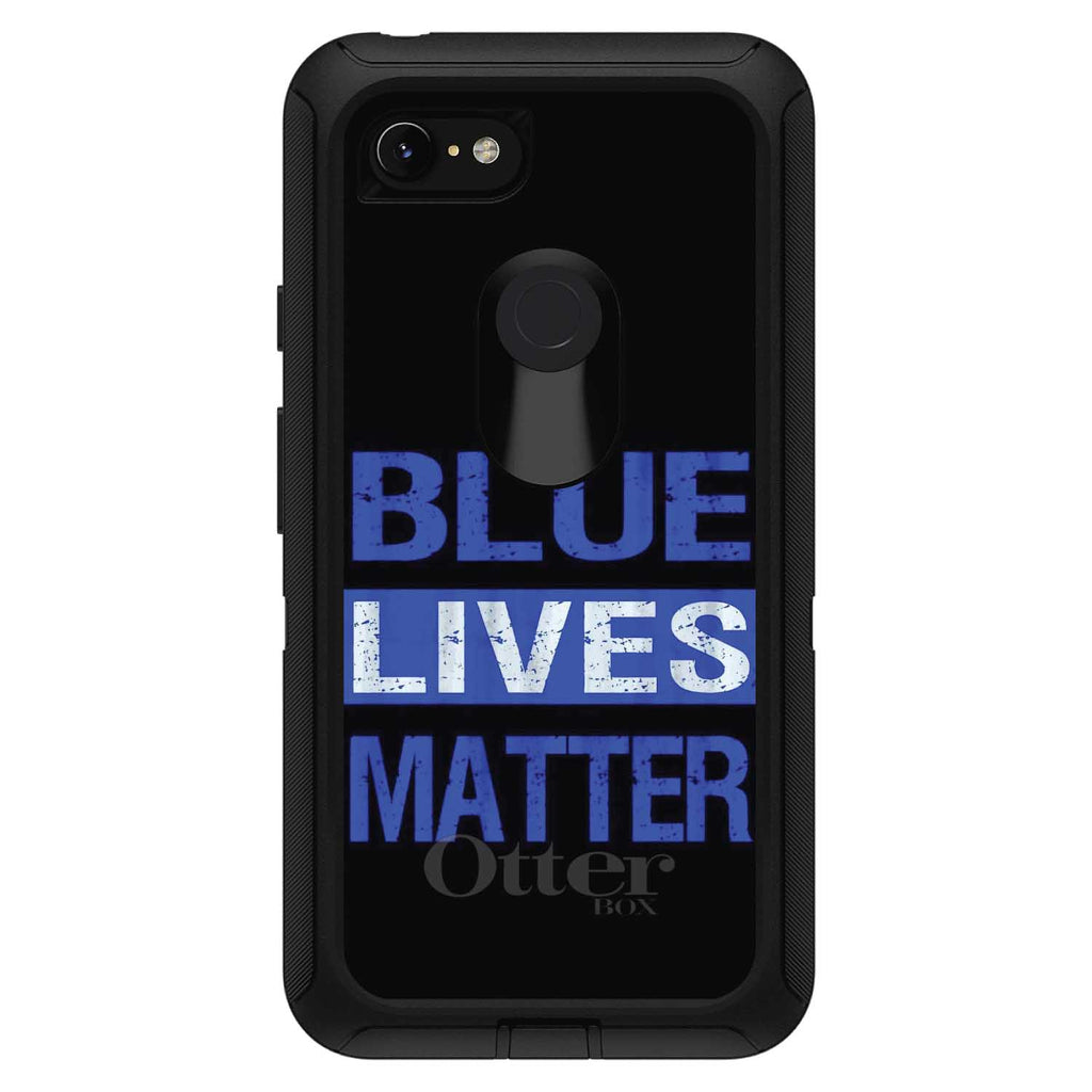 Blue Lives Matter Law Enforcement OtterBox Defender Case for iPhone & Galaxy, view 18