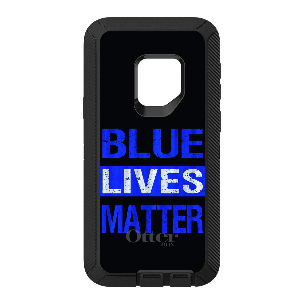 Blue Lives Matter Law Enforcement OtterBox Defender Case for iPhone & Galaxy, view 11