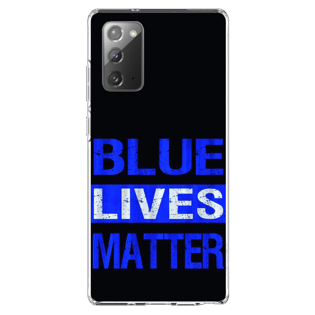 Blue Lives Matter Law Enforcement Clear Shockproof iPhone Case, view 7