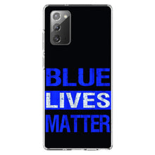 DistinctInk® Clear Shockproof Hybrid Case for Apple iPhone / Samsung Galaxy / Google Pixel - Blue Lives Matter Law Enforcement