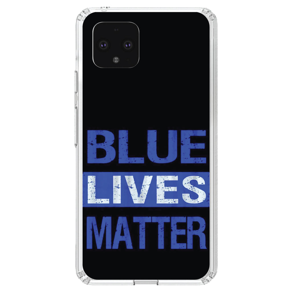 Blue Lives Matter Law Enforcement Clear Shockproof iPhone Case, view 23