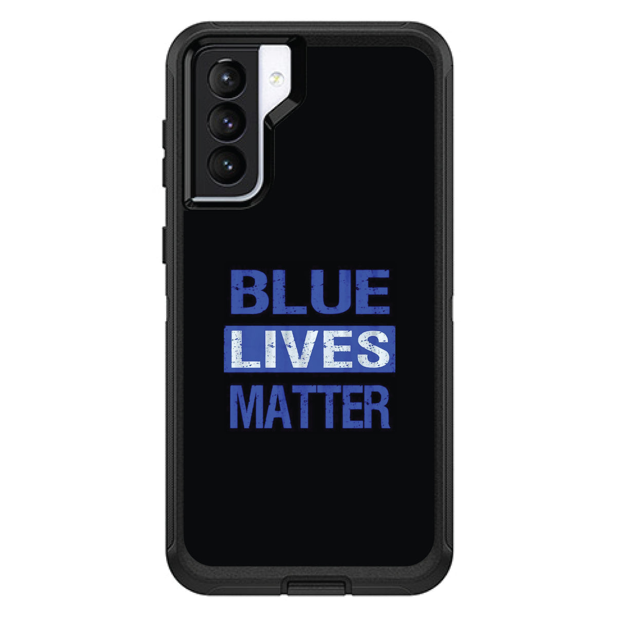 Blue Lives Matter Law Enforcement OtterBox Defender Case for iPhone & Galaxy, view 5