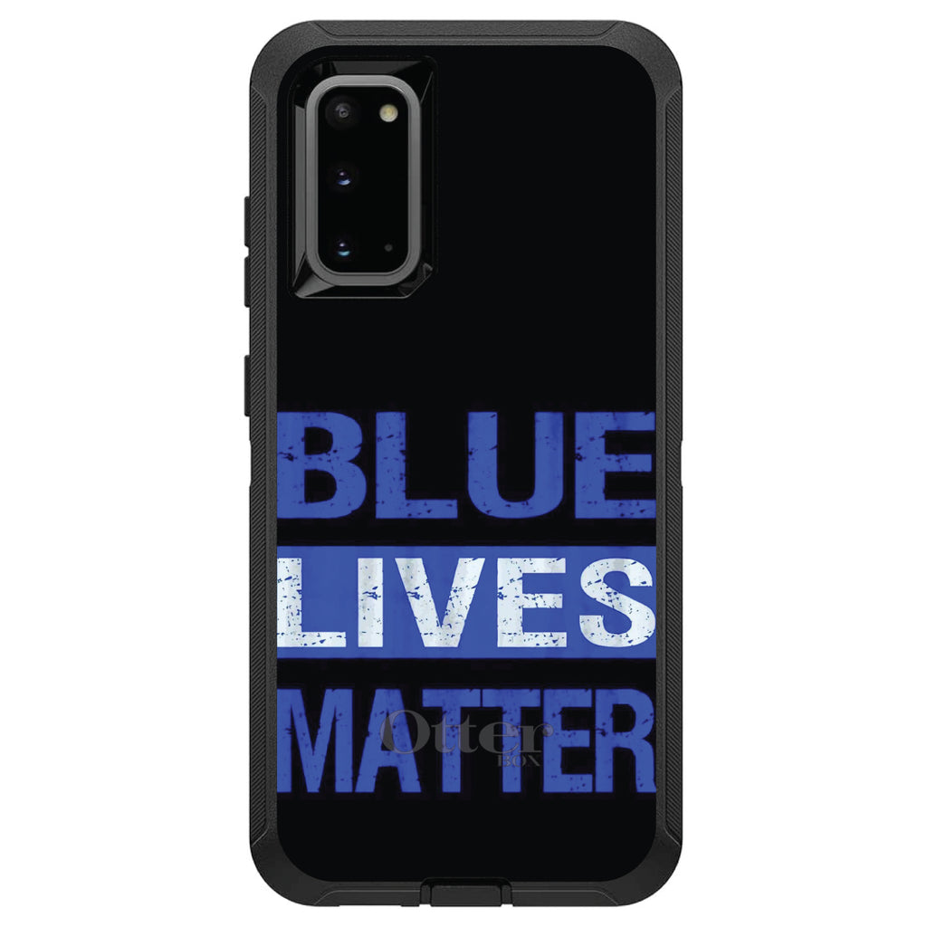 Blue Lives Matter Law Enforcement OtterBox Defender Case for iPhone & Galaxy, view 8