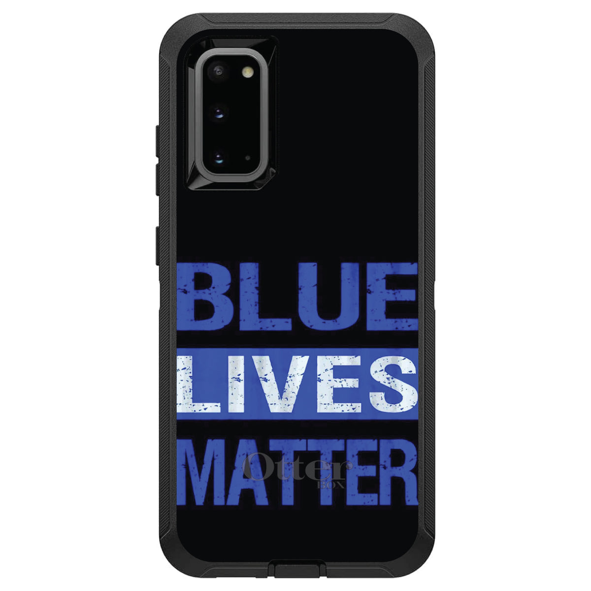 Blue Lives Matter Law Enforcement OtterBox Defender Case for iPhone & Galaxy, view 8