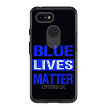 DistinctInk™ OtterBox Symmetry Series Case for Apple iPhone / Samsung Galaxy / Google Pixel - Blue Lives Matter Law Enforcement