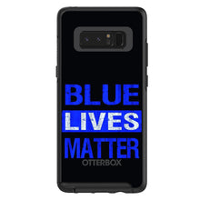 DistinctInk™ OtterBox Symmetry Series Case for Apple iPhone / Samsung Galaxy / Google Pixel - Blue Lives Matter Law Enforcement