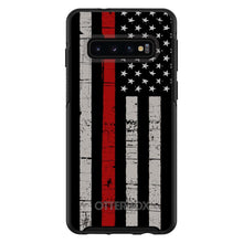 DistinctInk™ OtterBox Symmetry Series Case for Apple iPhone / Samsung Galaxy / Google Pixel - Weathered Thin Red Line