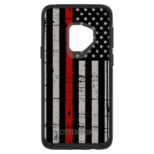 DistinctInk™ OtterBox Symmetry Series Case for Apple iPhone / Samsung Galaxy / Google Pixel - Weathered Thin Red Line