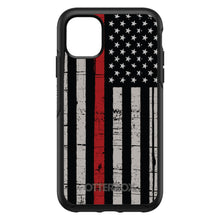 DistinctInk™ OtterBox Symmetry Series Case for Apple iPhone / Samsung Galaxy / Google Pixel - Weathered Thin Red Line