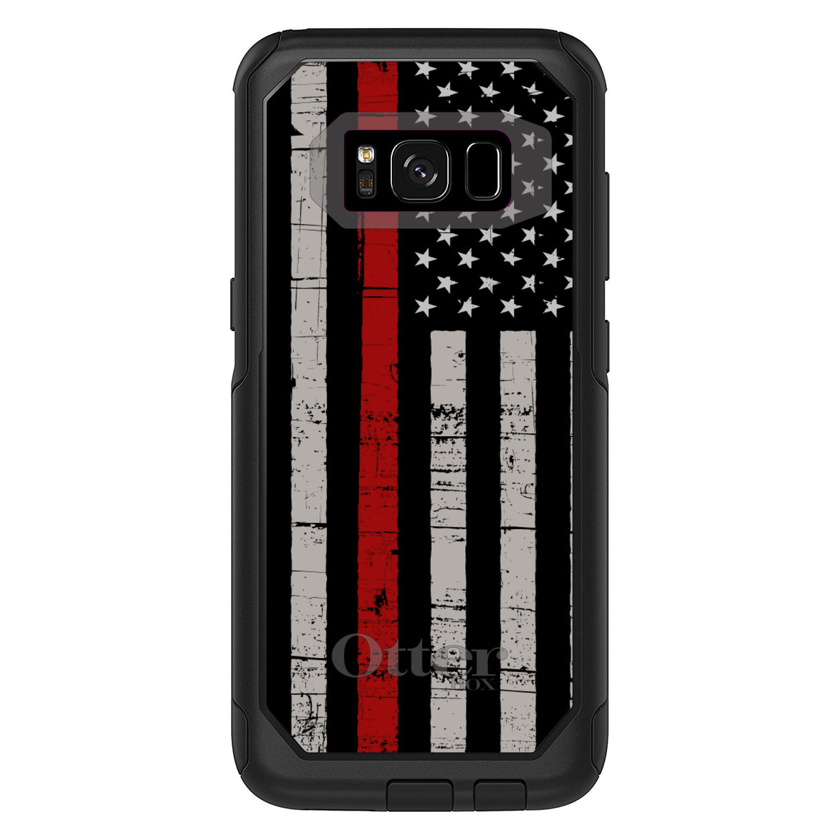 Weathered Thin Red Line OtterBox Commuter Case for iPhone & Galaxy, view 10