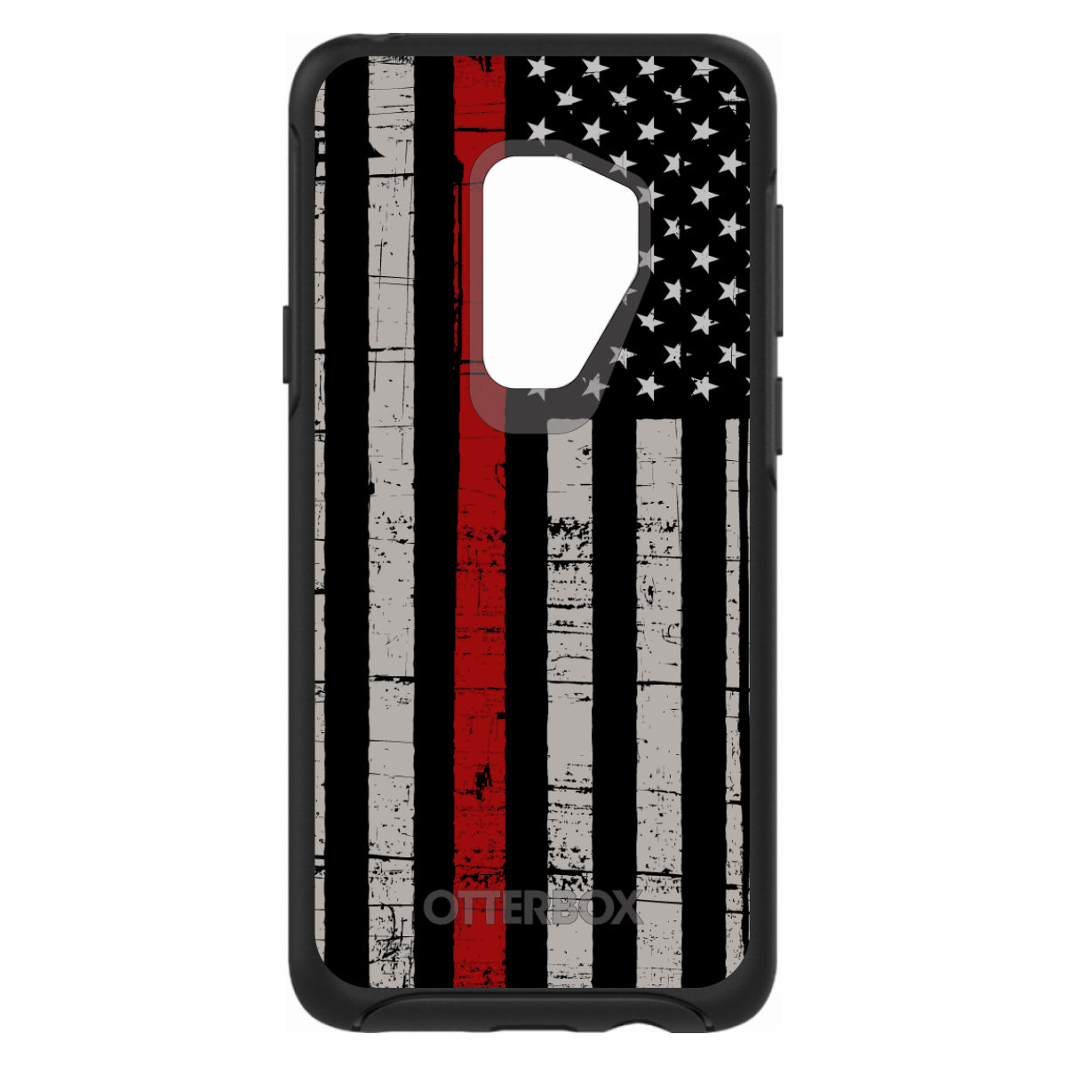 Weathered Thin Red Line OtterBox Symmetry Case for iPhone & Galaxy, view 9
