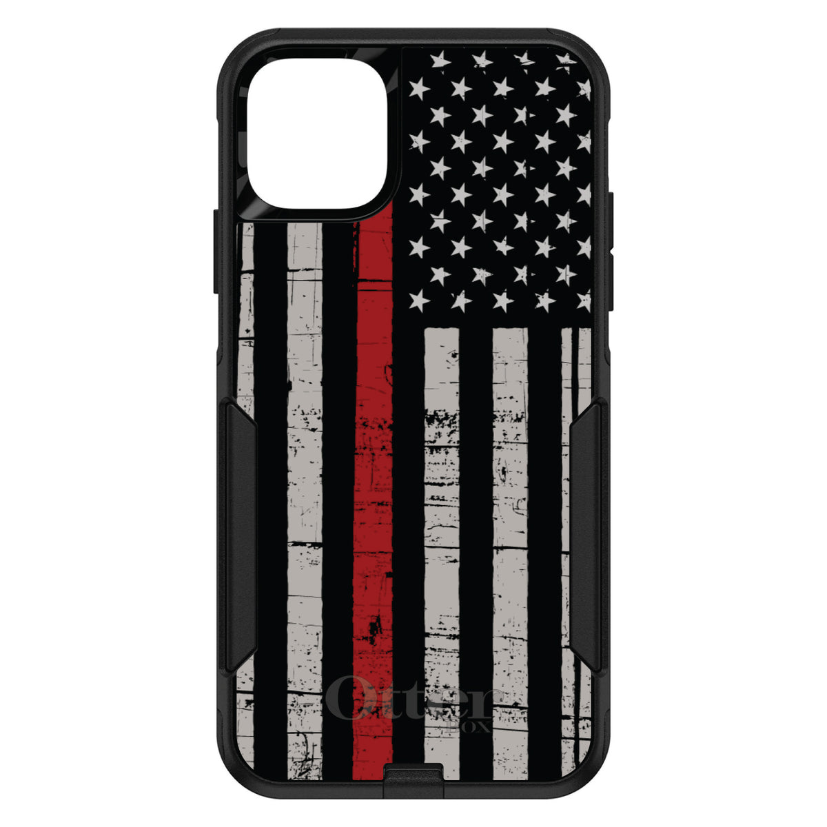 Weathered Thin Red Line OtterBox Commuter Case for iPhone & Galaxy, view 2