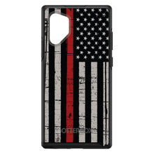 DistinctInk™ OtterBox Symmetry Series Case for Apple iPhone / Samsung Galaxy / Google Pixel - Weathered Thin Red Line