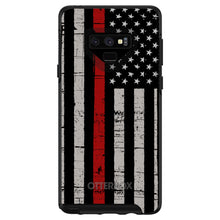 DistinctInk™ OtterBox Symmetry Series Case for Apple iPhone / Samsung Galaxy / Google Pixel - Weathered Thin Red Line