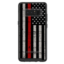 DistinctInk™ OtterBox Symmetry Series Case for Apple iPhone / Samsung Galaxy / Google Pixel - Weathered Thin Red Line