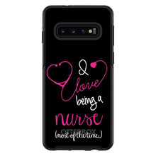DistinctInk™ OtterBox Symmetry Series Case for Apple iPhone / Samsung Galaxy / Google Pixel - I Love Being A Nurse Most of the Time