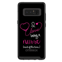DistinctInk™ OtterBox Symmetry Series Case for Apple iPhone / Samsung Galaxy / Google Pixel - I Love Being A Nurse Most of the Time