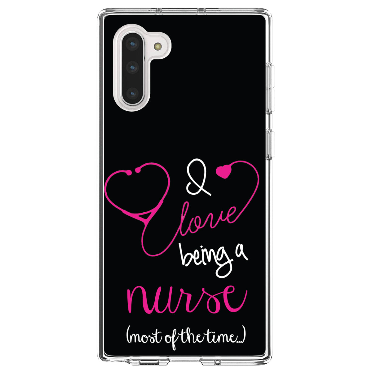 I Love Being A Nurse Most of the Time Clear Shockproof iPhone Case, view 9