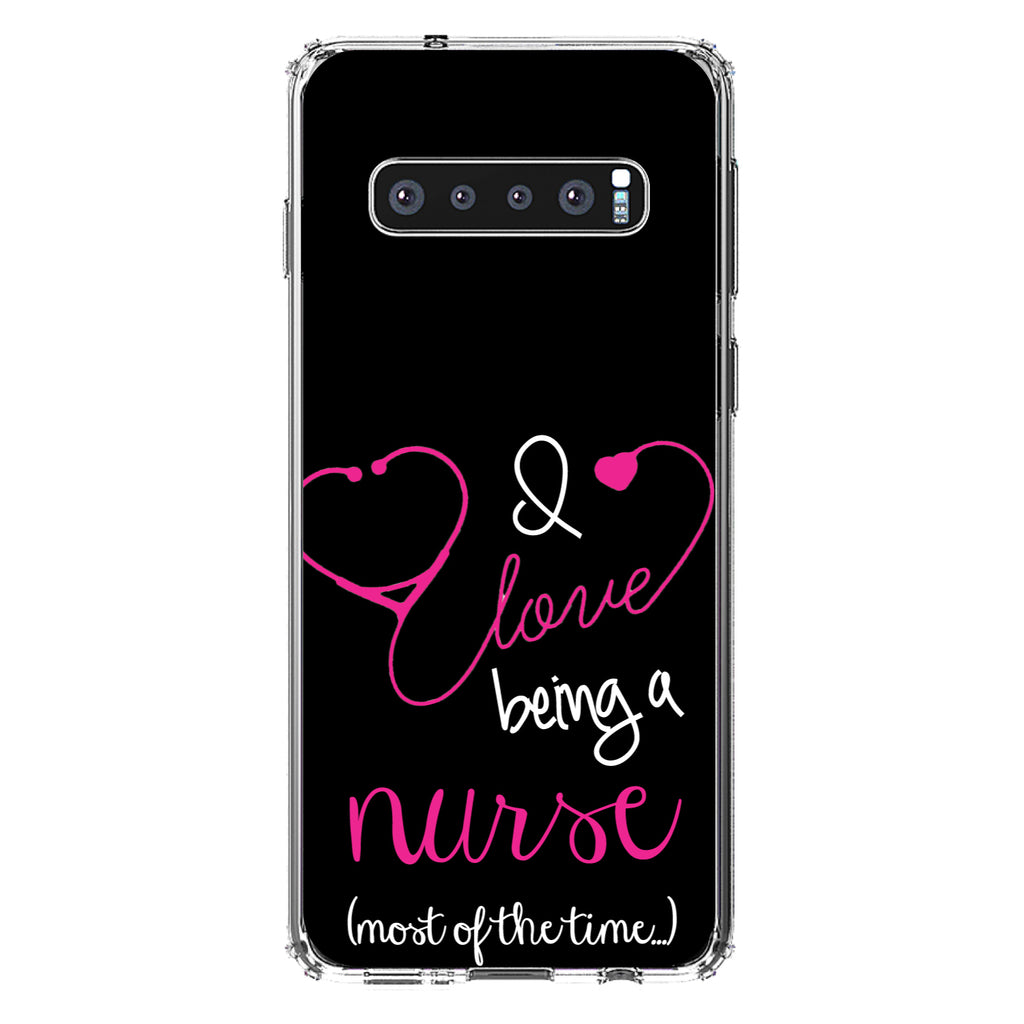 I Love Being A Nurse Most of the Time Clear Shockproof iPhone Case, view 16