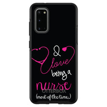 DistinctInk™ OtterBox Symmetry Series Case for Apple iPhone / Samsung Galaxy / Google Pixel - I Love Being A Nurse Most of the Time