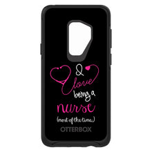 DistinctInk™ OtterBox Symmetry Series Case for Apple iPhone / Samsung Galaxy / Google Pixel - I Love Being A Nurse Most of the Time