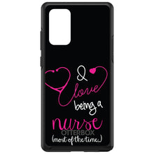 DistinctInk™ OtterBox Symmetry Series Case for Apple iPhone / Samsung Galaxy / Google Pixel - I Love Being A Nurse Most of the Time