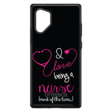 DistinctInk™ OtterBox Symmetry Series Case for Apple iPhone / Samsung Galaxy / Google Pixel - I Love Being A Nurse Most of the Time
