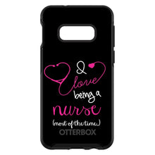 DistinctInk™ OtterBox Symmetry Series Case for Apple iPhone / Samsung Galaxy / Google Pixel - I Love Being A Nurse Most of the Time