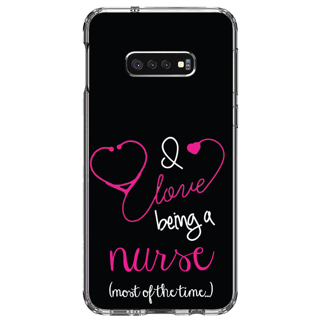 I Love Being A Nurse Most of the Time Clear Shockproof iPhone Case, view 18