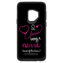 DistinctInk™ OtterBox Symmetry Series Case for Apple iPhone / Samsung Galaxy / Google Pixel - I Love Being A Nurse Most of the Time
